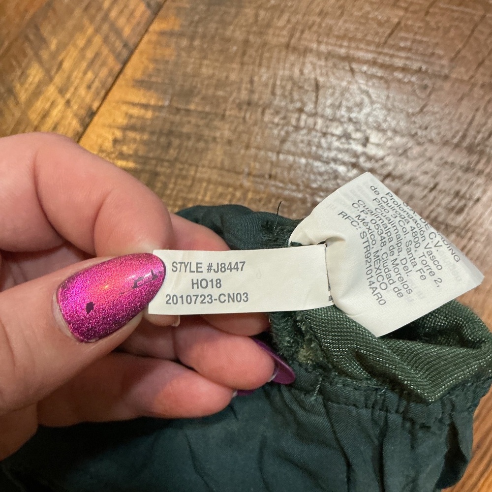Madewell Velvet Huston Pull-On Crop Pants Women’s Size Medium in Smoky Spruce - Picture 10 of 12